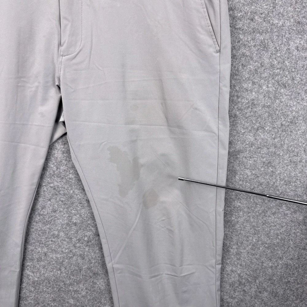 J.Crew Flex Slim Mens 36x34 Light Grey Performance Tech Chino Pants Slim Fit
